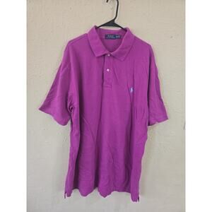 Polo Ralph Lauren Polo Shirt, Mens Size 2XLT, Short Sleeve, Purple, 100% Cotton